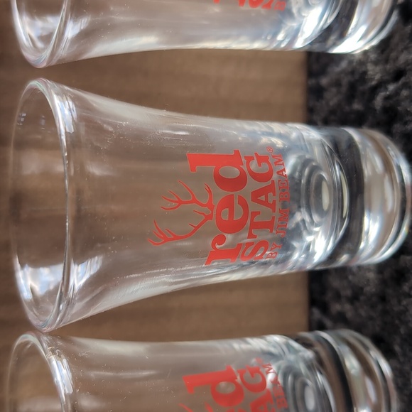 Red Stag Shot Glasses, Set of 12. - Picture 2 of 3